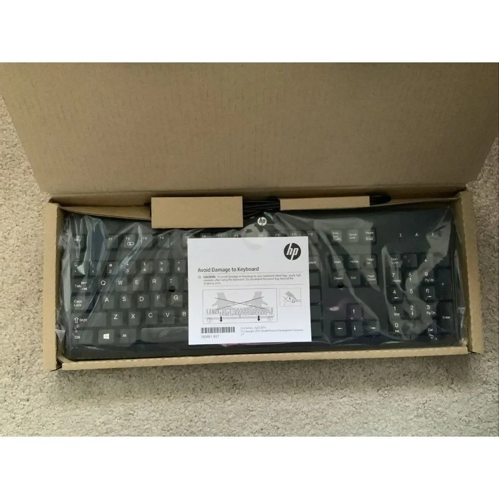 HP 672647-003 USB Black Keyboard‎